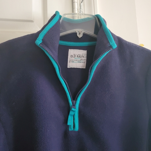 Old Navy fleece 1/4 zip lds pullover top sz M - Picture 2 of 8